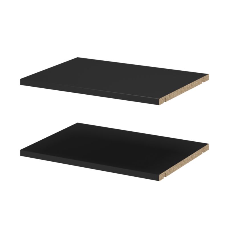 Hylde til korpus 35 x 50 cm GoodHome Atomia sort 2 stk.