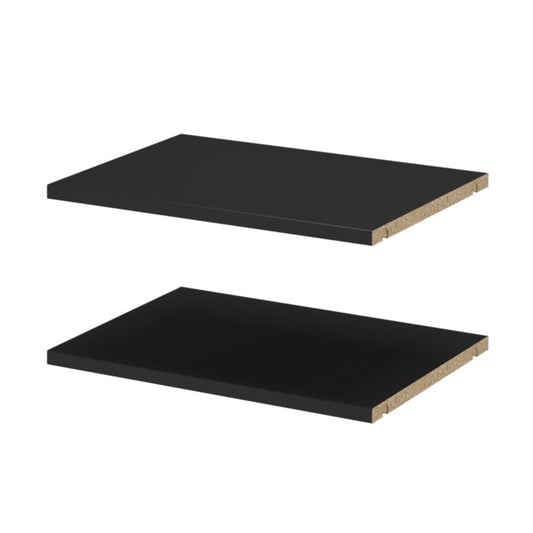 Hylde til korpus 35 x 50 cm GoodHome Atomia sort 2 stk.