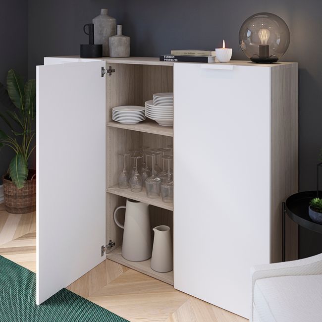 Hylde til korpus 35 x 50 cm GoodHome Atomia egetræ 2 stk.