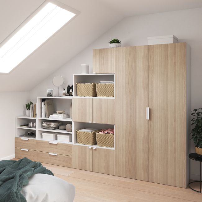 GoodHome Atomia hylle til korpus 35 x 75 cm hvid, 2 stk.