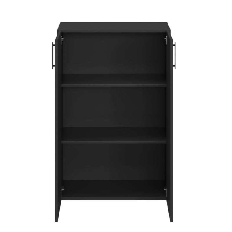 Hylde til korpus 35 x 75 cm GoodHome Atomia mat-sort 2 stk.