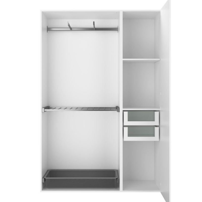 GoodHome Atomia hylle til korpus 45 x 50 cm hvid, 2 stk.