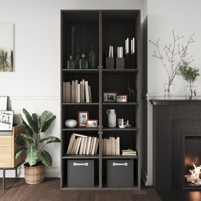 Hylde til korpus 45 x 50 cm GoodHome Atomia grå eg 2 stk.