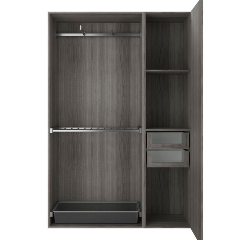 Hylde til korpus 45 x 50 cm GoodHome Atomia grå eg 2 stk.