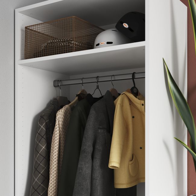 Hylde til korpus 45 x 75 cm GoodHome Atomia hvid 2 stk.