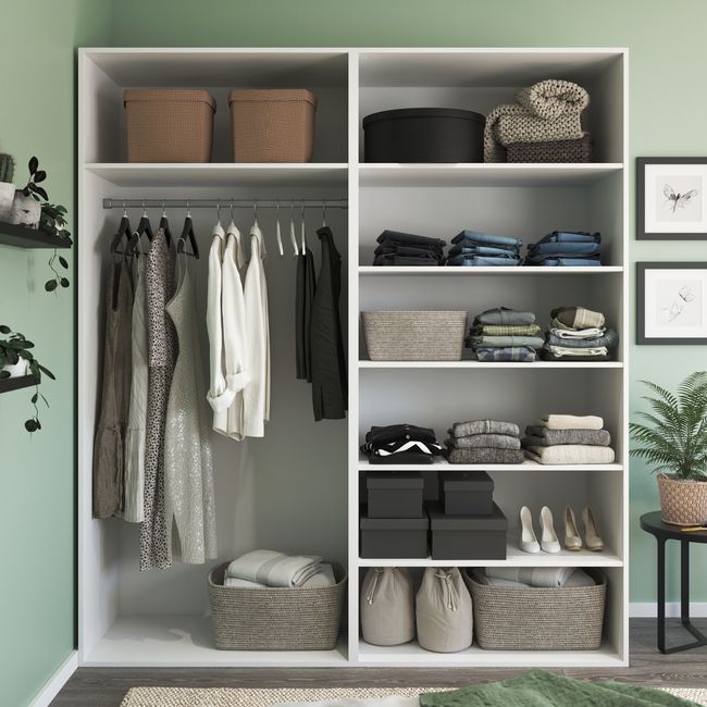 Hylde til korpus 58 x 100 cm GoodHome Atomia hvid 2 stk.