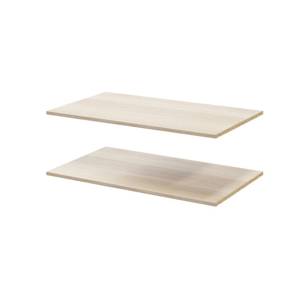 GoodHome Atomia hylde til korpus 58 x 100 cm i egetræ, 2 stk.