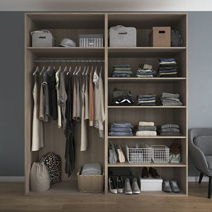 GoodHome Atomia hylde til korpus 58 x 100 cm i egetræ, 2 stk.