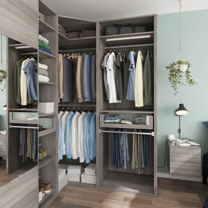 Hylde til korpus 58 x 100 cm GoodHome Atomia grå eg 2 stk.