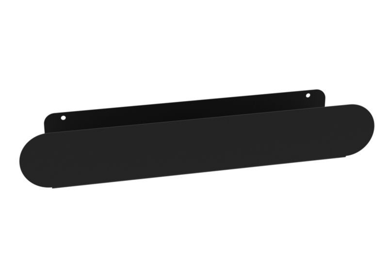 Væghylde 48 cm Sort Mat Stål