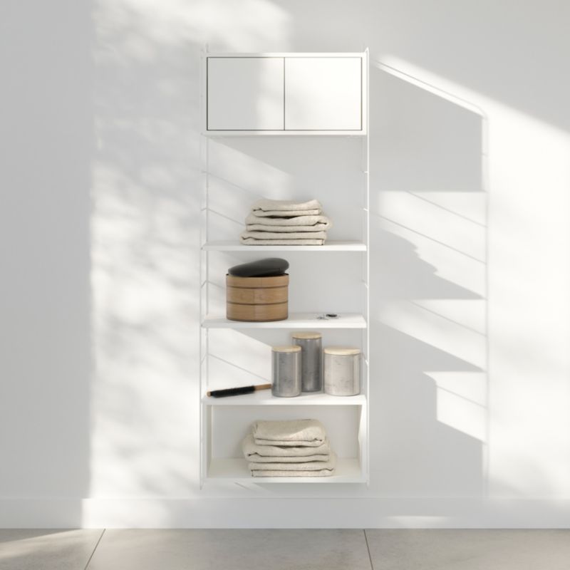 GoodHome Rigga væghylde 29 x 60 cm hvid