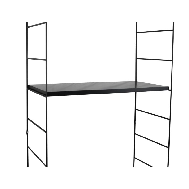 GoodHome Rigga hylde 29 x 60 cm mat-sort