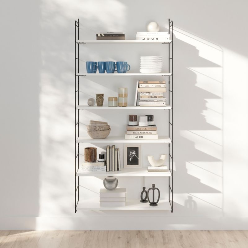 GoodHome Rigga hylde 29 x 80 cm hvid