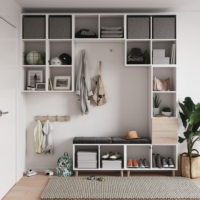 Tværhylde til korpus 35 x 75 x 75 cm GoodHome Atomia hvid