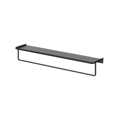 Badeværelseshylde Elland 60x12x9 cm Sort Stål