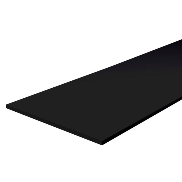 Møbelflade 120 x 30 x 1,8 cm mat-sort