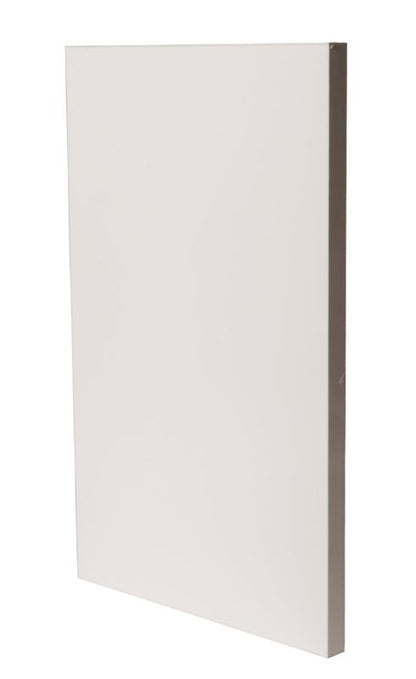 Hvid højglans møbelhylde 18 x 400 x 2500 mm