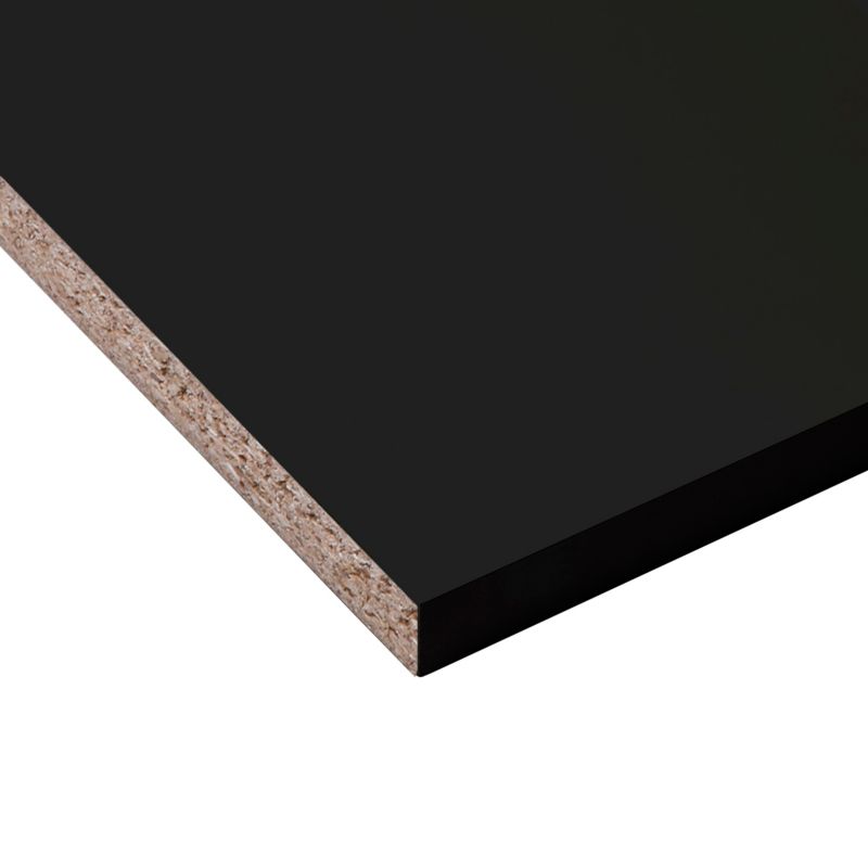 Møbelfladehylde 250 x 60 x 1,8 cm mat sort