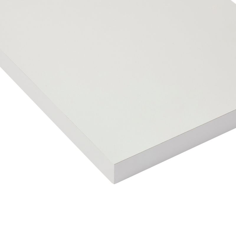 Hvid højglans møbelhylde 80 x 30 x 1,8 cm