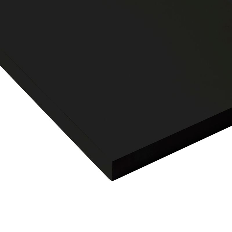 Møbelhylde 80 x 60 x 1,8 cm mat-sort