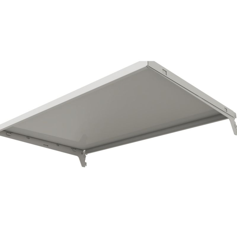 Metalhylde 66 x 40 cm i hvid
