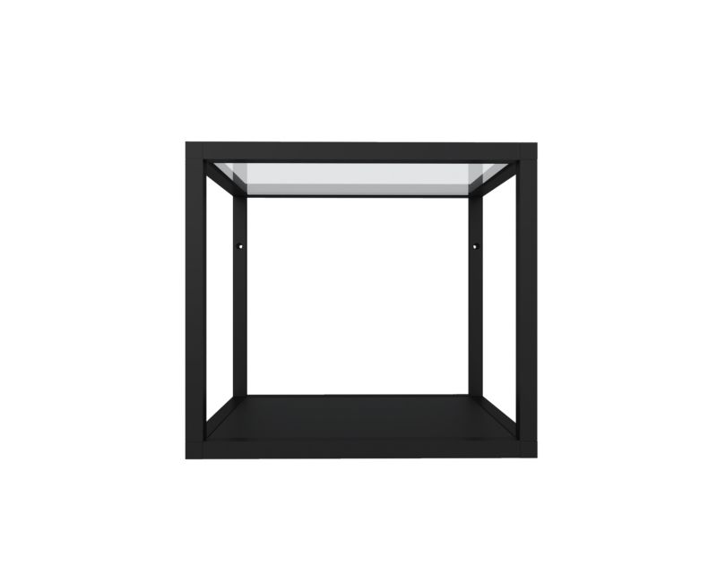 Sort metalhylde Qbox 40 cm