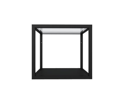 Sort metalhylde Qbox 40 cm