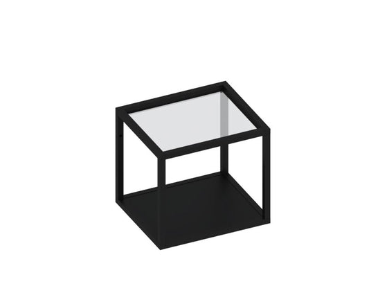 Sort metalhylde Qbox 40 cm