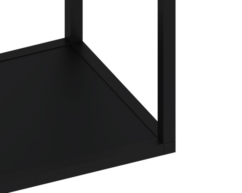 Sort metalhylde Qbox 60 cm