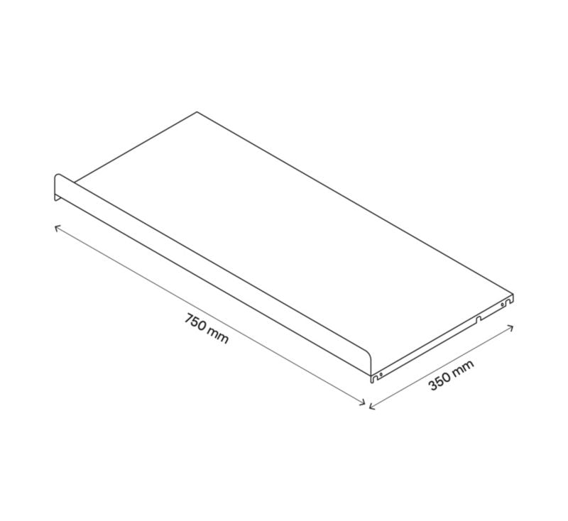 Skohylde til korpus 35 x 75 cm GoodHome Atomia