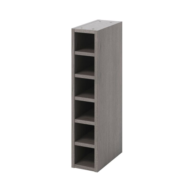 GoodHome Caraway vinreol 15 cm grå eg