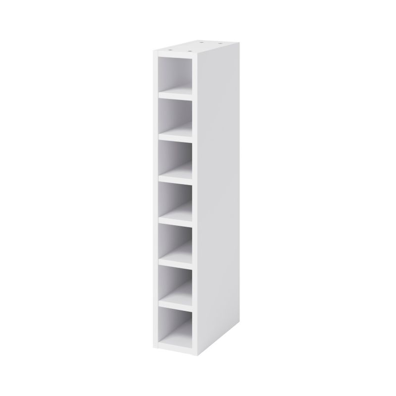 Høj vinreol GoodHome Caraway 15 cm hvid