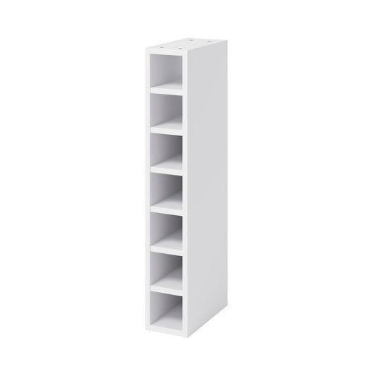 Høj vinreol GoodHome Caraway 15 cm hvid