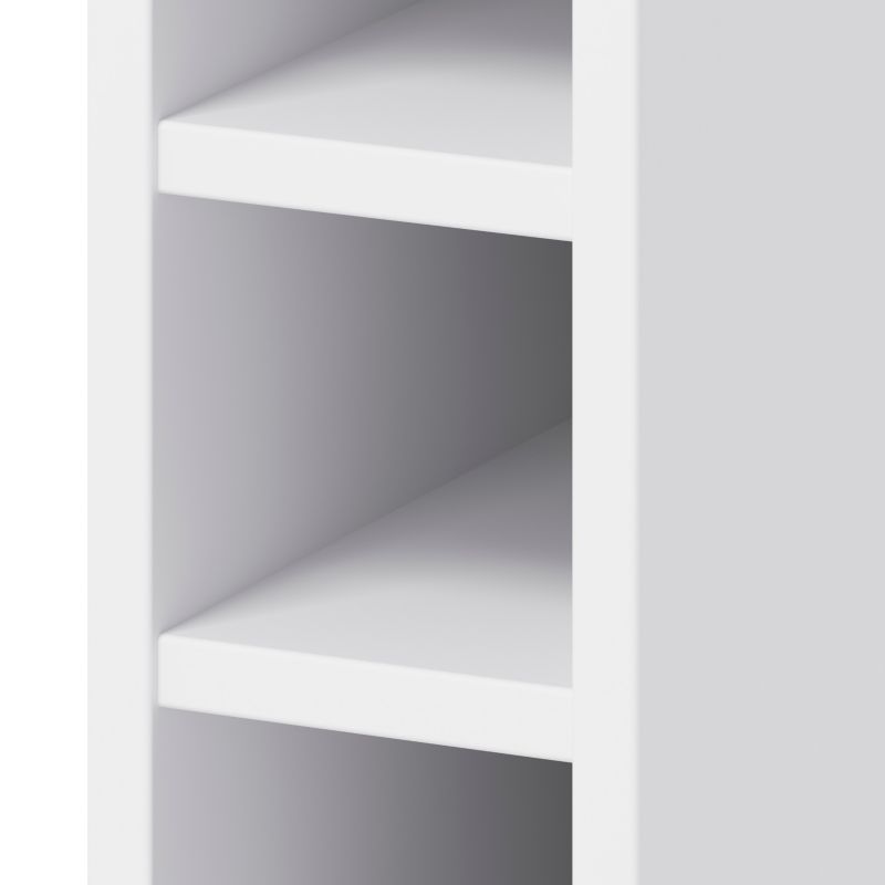 Høj vinreol GoodHome Caraway 15 cm hvid