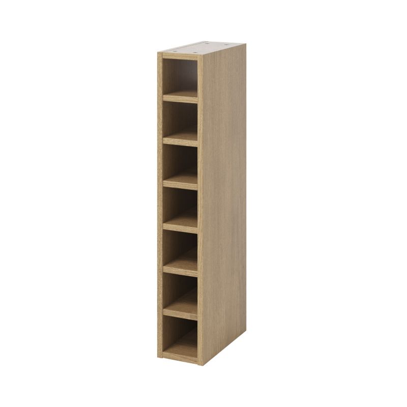 Høj vinreol GoodHome Caraway 15 cm lys eg