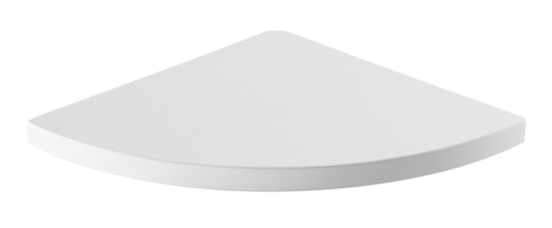 Hjørnehylde Form Rigga 18 x 250 x 250 mm hvid