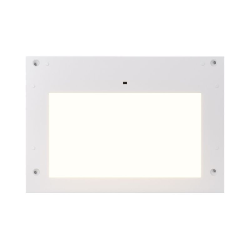 GoodHome Caraway oplyst hylde 50 cm hvid