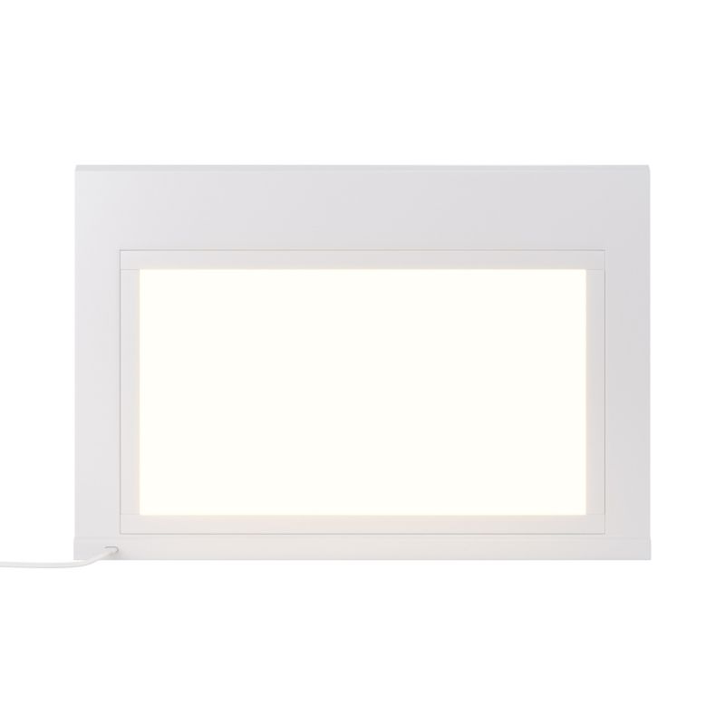 GoodHome Caraway oplyst hylde 50 cm hvid