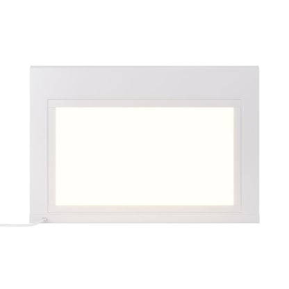 GoodHome Caraway oplyst hylde 50 cm hvid
