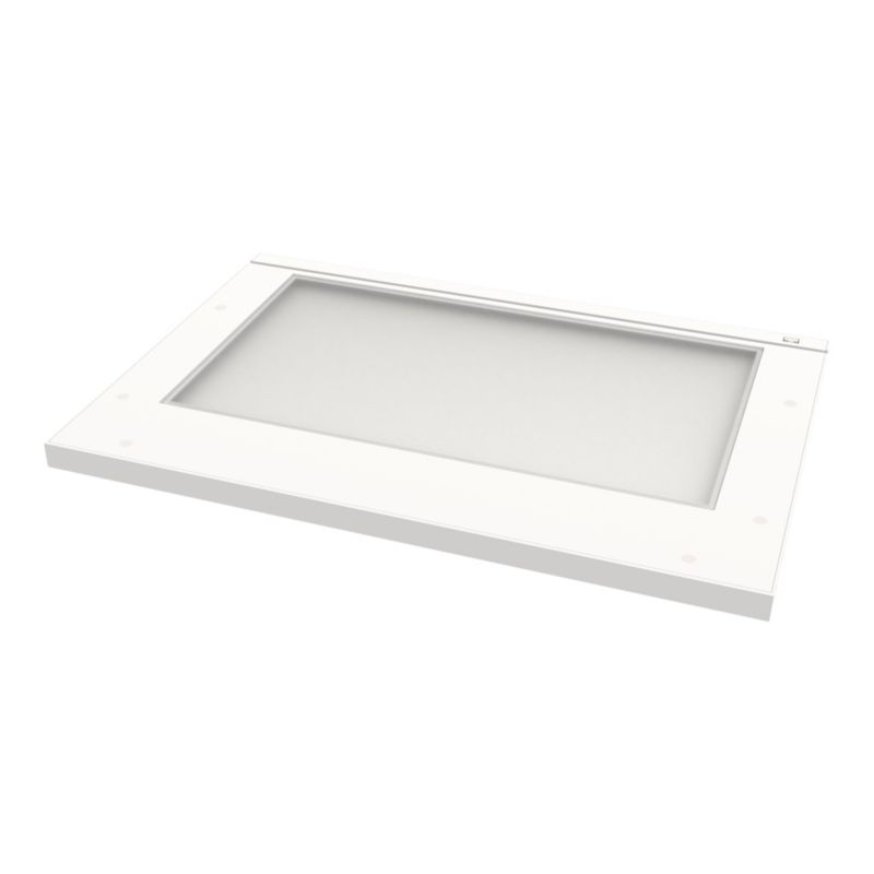 GoodHome Caraway oplyst hylde 50 cm hvid