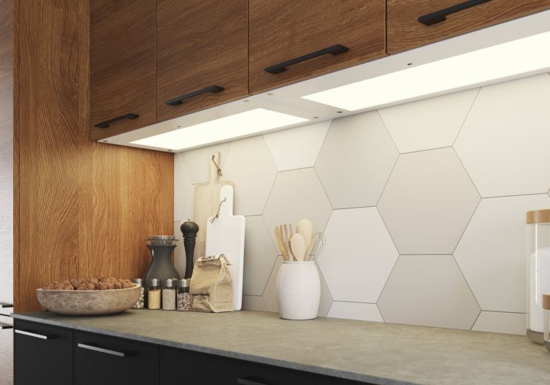 GoodHome Caraway oplyst hylde 80 cm