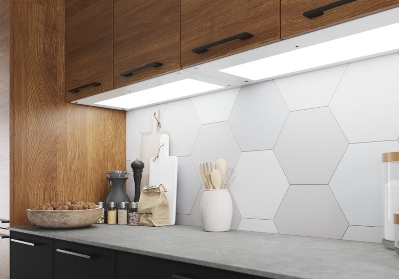 GoodHome Caraway oplyst hylde 80 cm