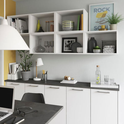GoodHome Caraway vandret hylde 50 cm hvid