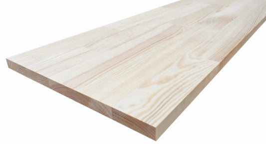 Skarp fyrretræs hylde uden knaster 18 x 300 x 2000 mm