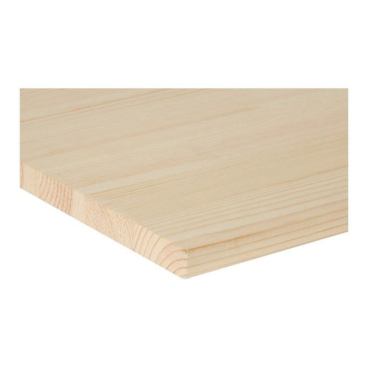 Skarp fyrretræs hylde uden knaster 18 x 600 x 2400 mm 1,44 m²