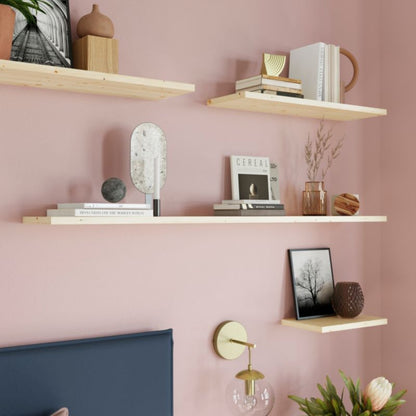 GoodHome fyrretræs hylde 19 mm 118 cm