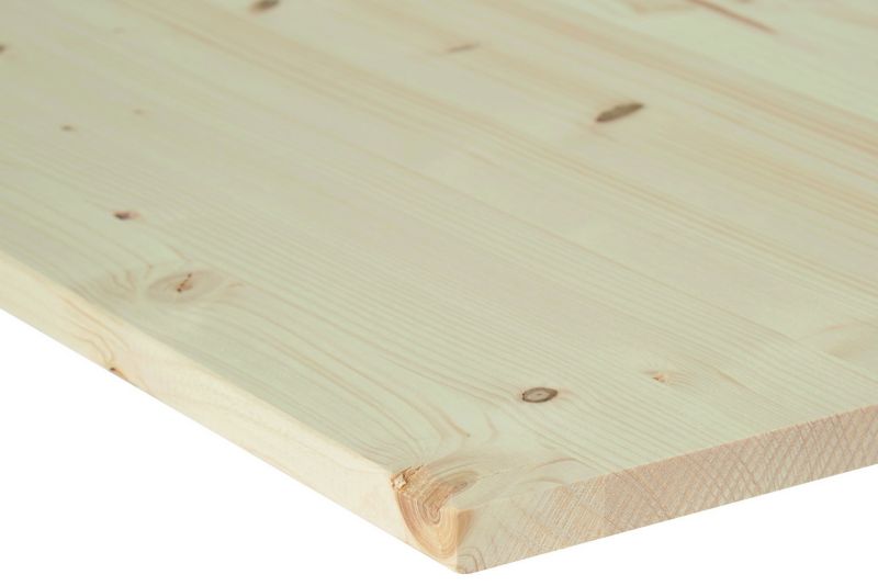 Knudret fyrretræs hylde 18 x 400 x 2400 mm