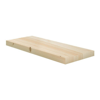 Knudret fyrretræs hylde 18 x 600 x 2000 mm