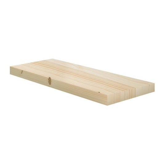 Knudret fyrretræs hylde 18 x 600 x 2000 mm