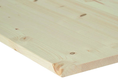 Knudret fyrretræs hylde 18 x 600 x 2400 mm 1,44 m²